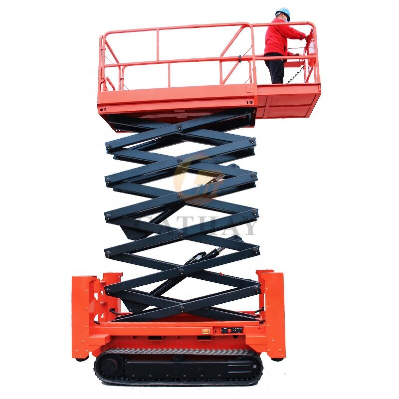 Scissor Lift Manufacturer - OEM/ODM 4-14m Rough Terrain Self-propelled Crawler