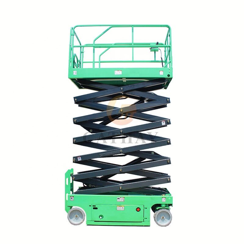 Scissor Lift Manufacturer - OEM/ODM 8-12m Mobile Aerial Upright Lift for Warehouse