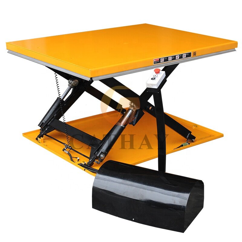 Scissor Lift Table Manufacturer - OEM/ODM No Pit Low Profile 1-2ton Electric Hydraulic