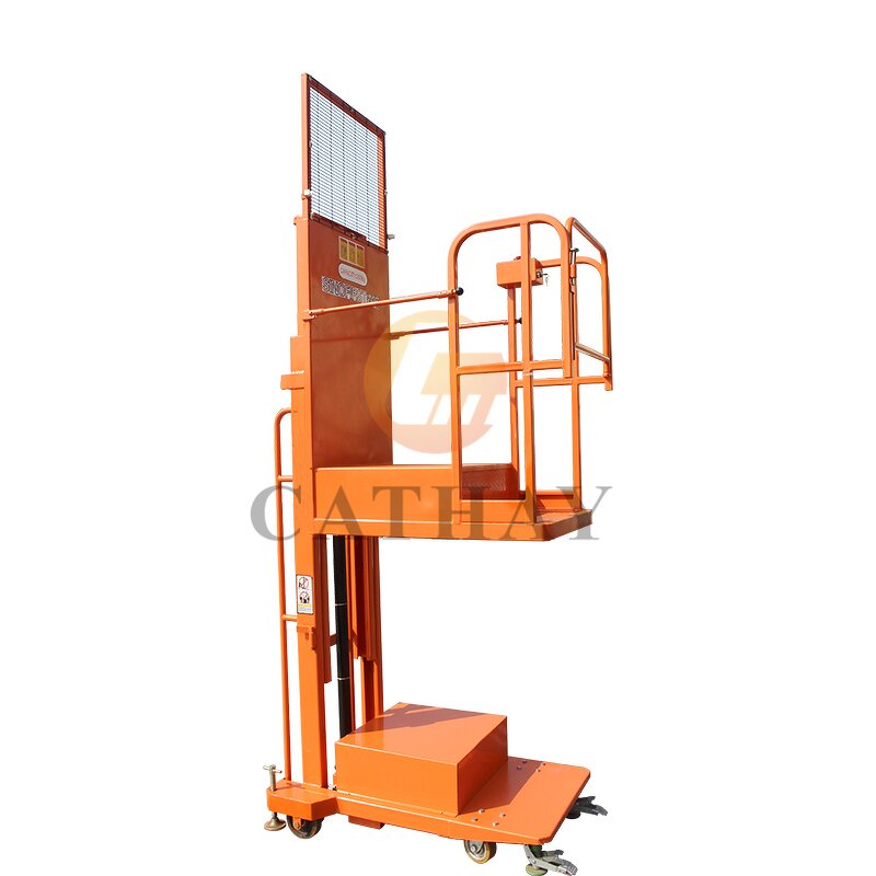 Semi-electric Order Picker Manufacturer - OEM/ODM Mini Portable Movable Aerial Forklift