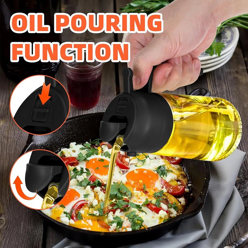 Glass Oil Dispenser Manufacturer - Eco-Friendly 2 in 1 Olive Oil Mister