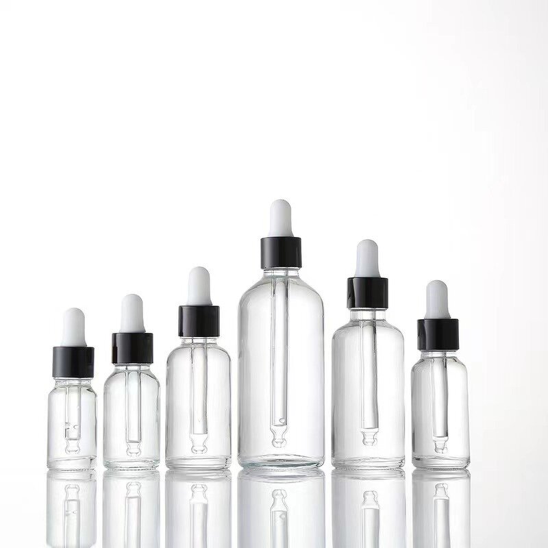 Essential Oil Dropper Bottle Factory - Wholesale Clear Round Glass for Serum