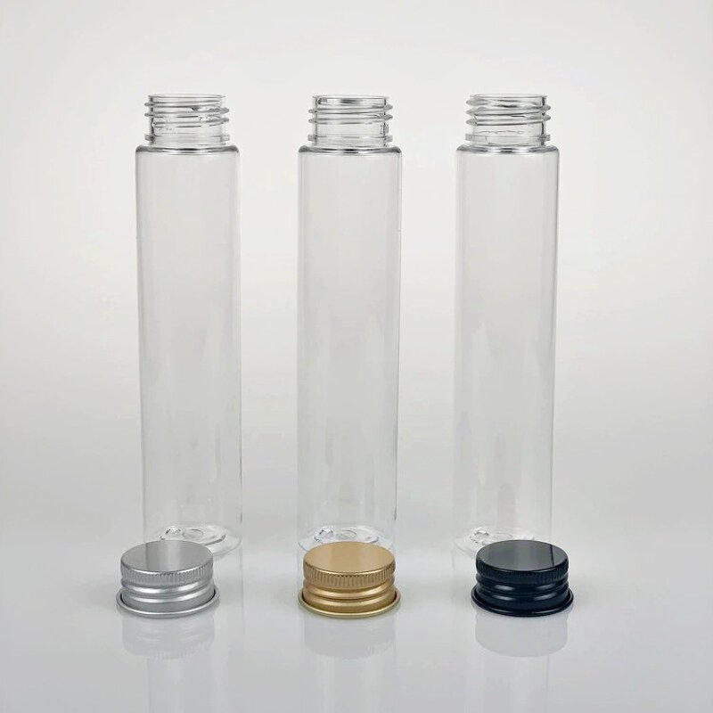 Plastic Storage Test Tube Supplier - 110ml Clear PET Screw Caps Containers