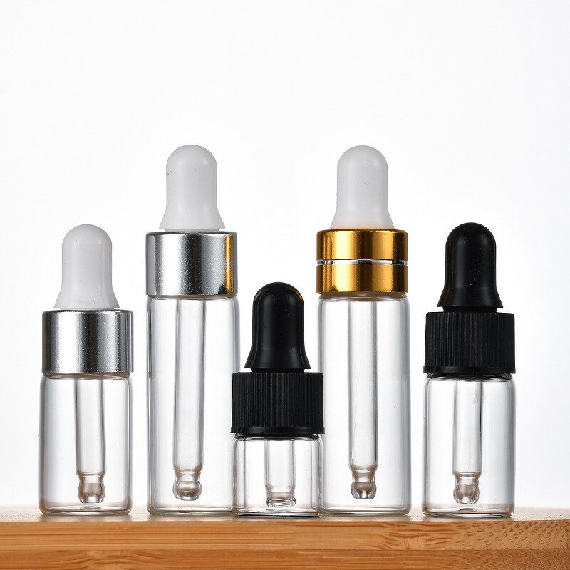 Glass Dropper Bottles Supplier - Wholesale 1ml-5ml Clear Amber Essential Oil
