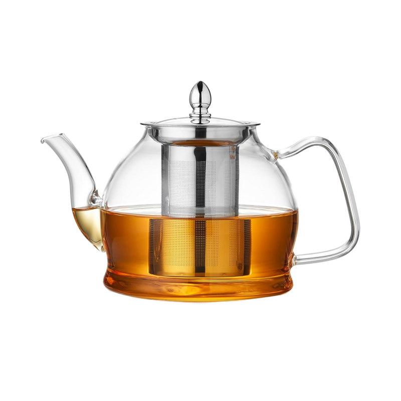 Borosilicate Glass Teapot Supplier - with Stainless Steel Infuser Heat Resistant