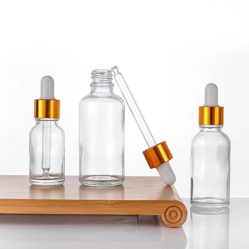 Essential Oil Dropper Bottle Factory - Wholesale Clear Round Glass for Serum