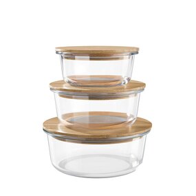 Glass Food Container Supplier - Wholesale Borosilicate with Bamboo Airtight Lid