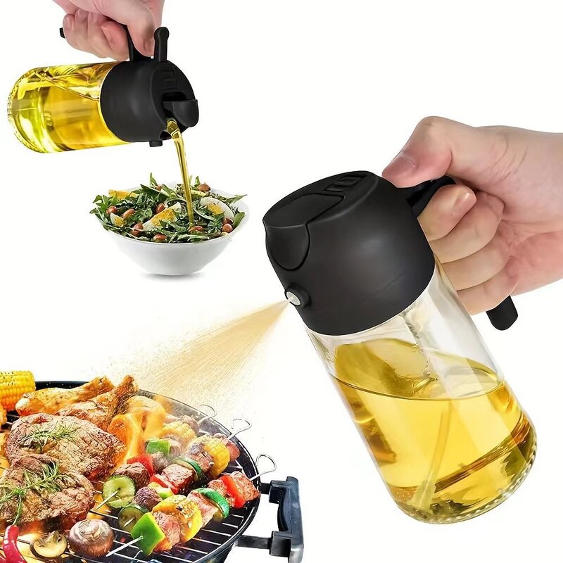 Glass Oil Dispenser Manufacturer - Eco-Friendly 2 in 1 Olive Oil Mister