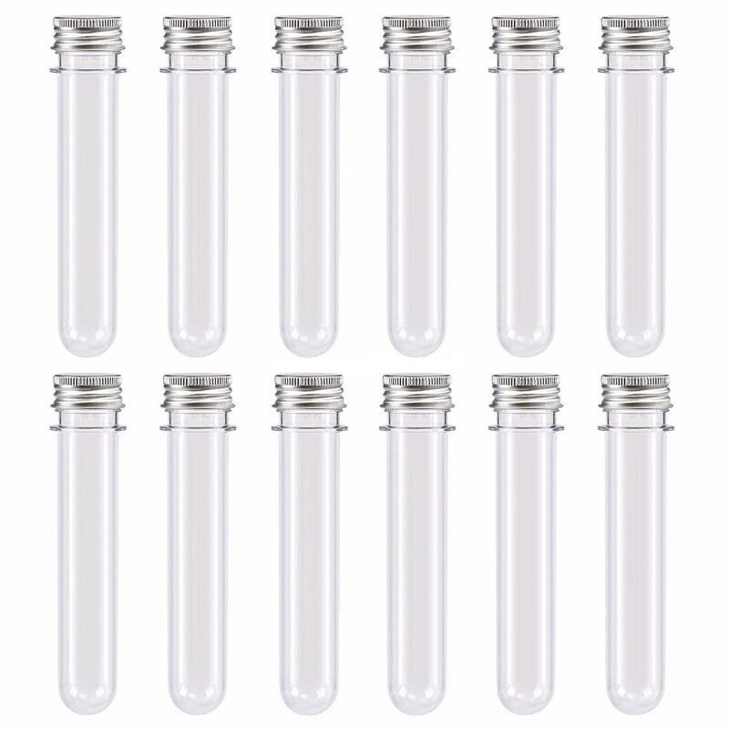 Plastic Test Tube Supplier - 45ml Clear Food Grade PET with Screw Cap