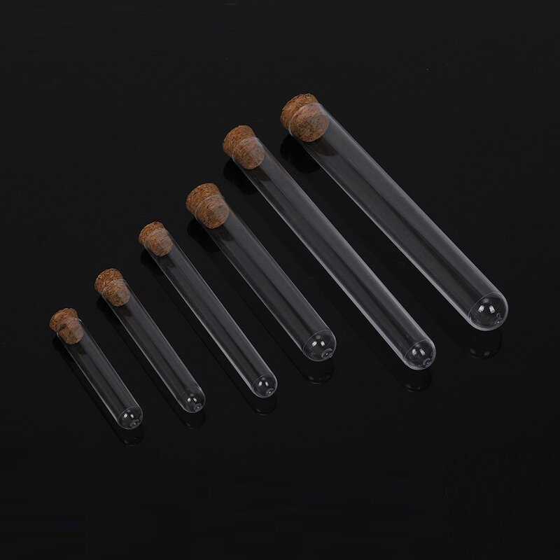 Plastic Test Tube Manufacturer - Round Bottom Transparent PS with Cork