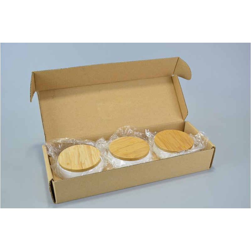 Ceramic Candle Jars Manufacturer - Wholesale Fashion Modern with Wood Lid