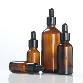 Essential Oil Dropper Bottle Factory - Wholesale Round Amber Glass for Serum