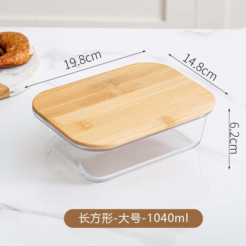 Glass Food Storage Container Manufacturer - Microwavable with Bamboo Airtight Lid
