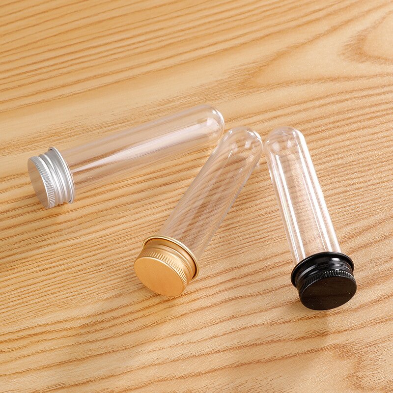 Plastic Test Tube Factory - 30ml PET with Aluminum Screw Caps Candy Storage