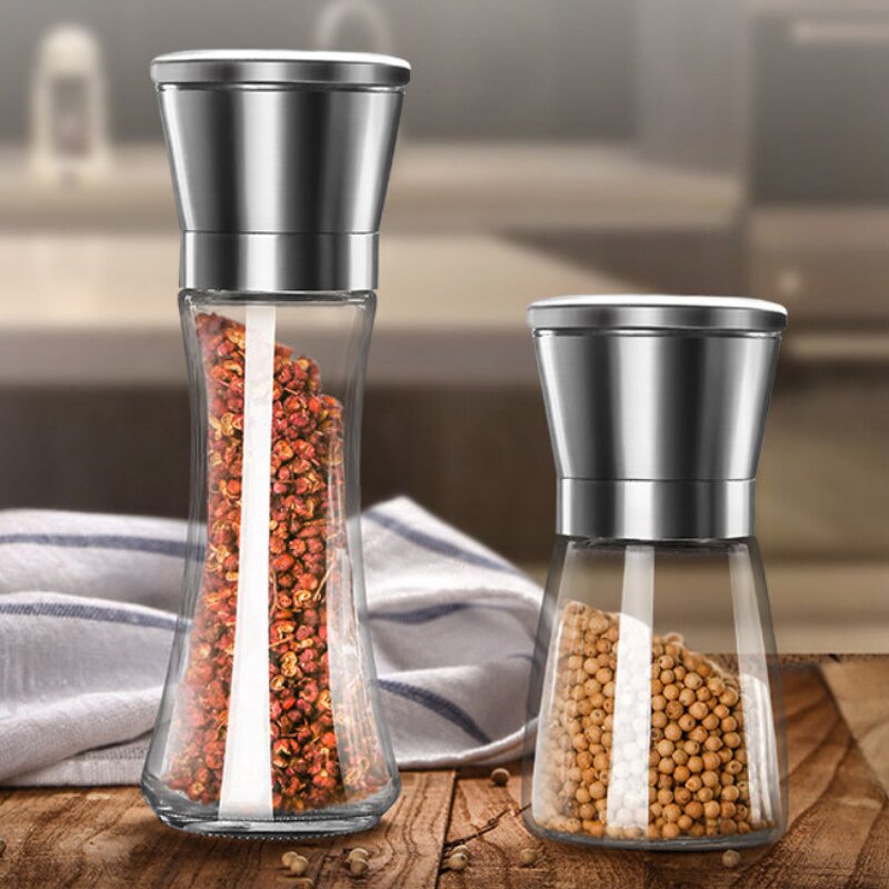 Stainless Steel Grinder Set Factory - Wholesale Manual Salt and Pepper Mill