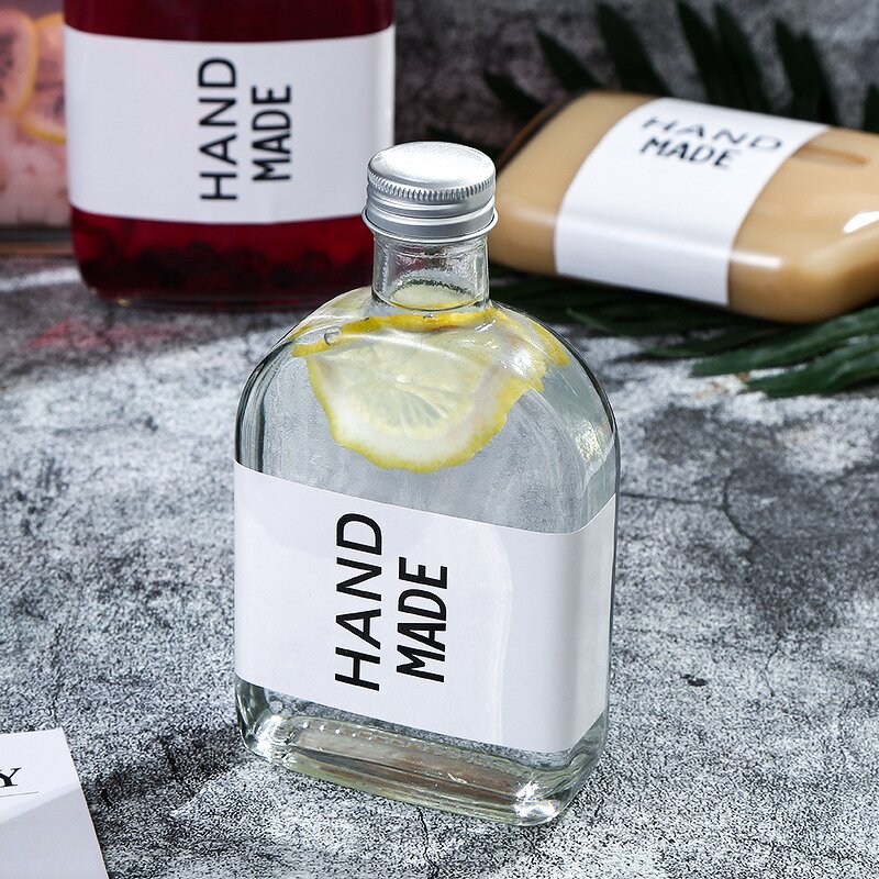 Glass Juice Bottles Supplier - Wholesale Clear Cold Press with Aluminum Cap