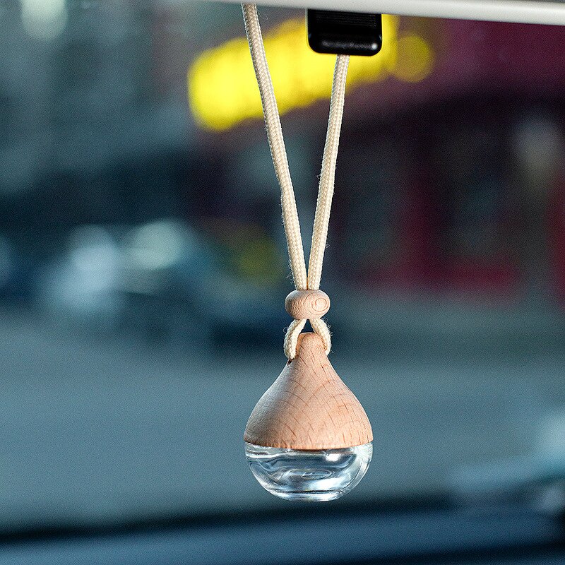 Glass Car Perfume Diffuser Manufacturer - 5ml Spherical Hanging with Screw Cap