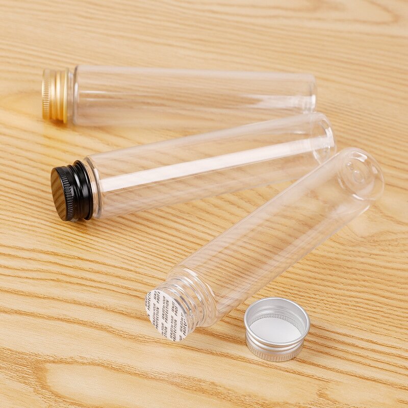 Plastic Storage Test Tube Supplier - 110ml Clear PET Screw Caps Containers