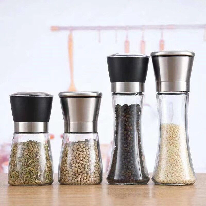 Stainless Steel Grinder Set Supplier - Wholesale 200ml Manual Salt Pepper
