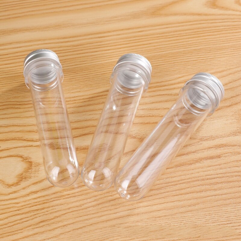Plastic Test Tube Factory - 30ml PET with Aluminum Screw Caps Candy Storage