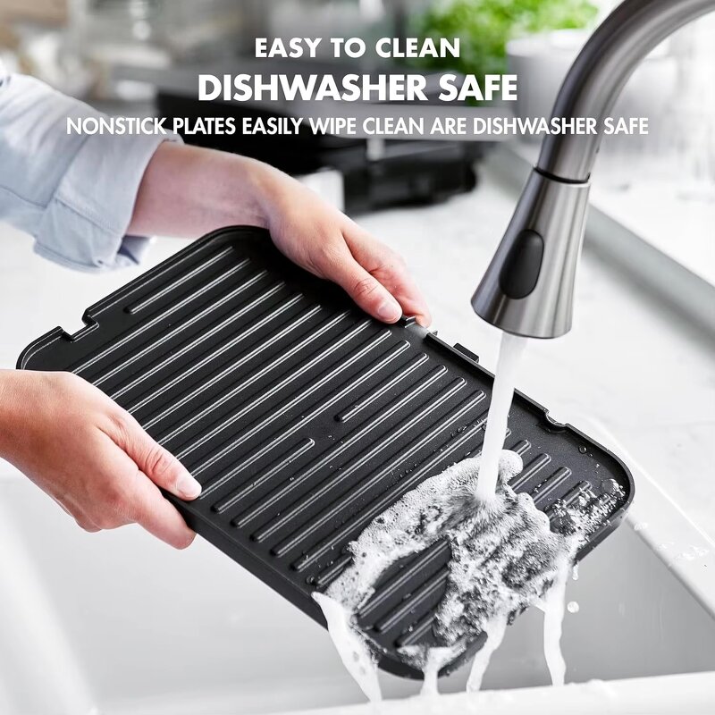 Panini Steak Grill Manufacturer - OEM/ODM 2000W 4-Slice Double Contact Grill