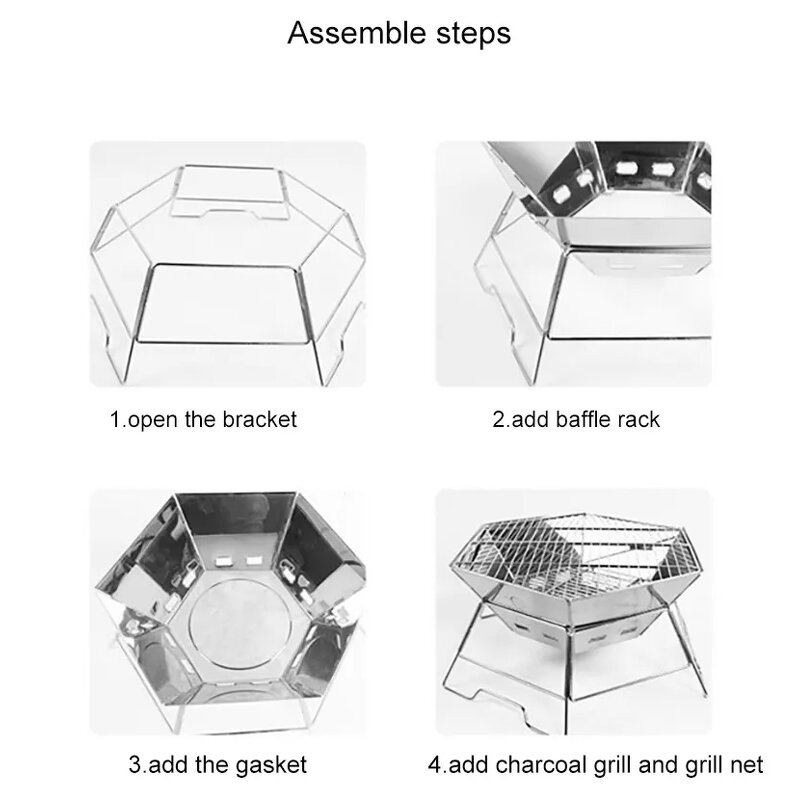 Charcoal Grill Manufacturer - OEM/ODM Portable Outdoor Folding Stainless Steel BBQ
