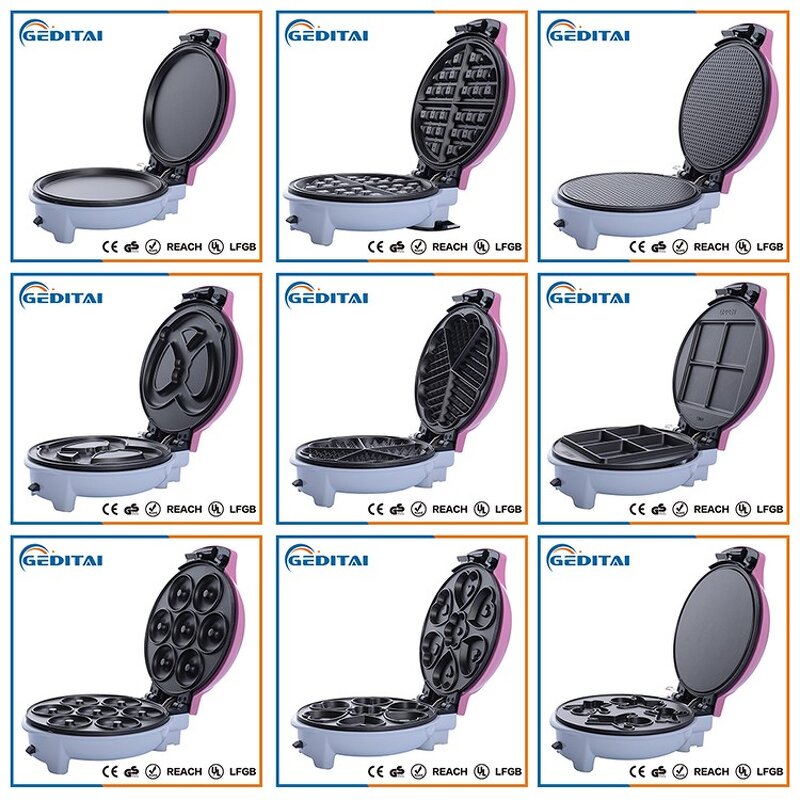 Snack Maker Manufacturer - OEM/ODM 9 Plates Detachable Oil Free Snack Maker