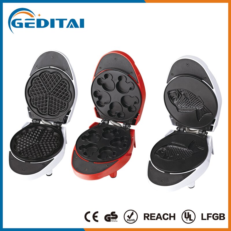 Waffle Maker Manufacturer - OEM/ODM Fish Shape Ice Cream Waffle Cone Maker