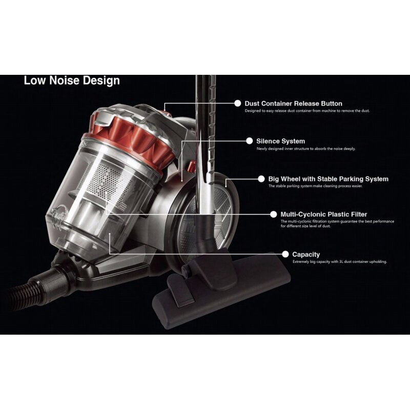 Vacuum Cleaner Manufacturer - OEM/ODM ERP Class 2 Bagless Cyclone Portable Cleaner