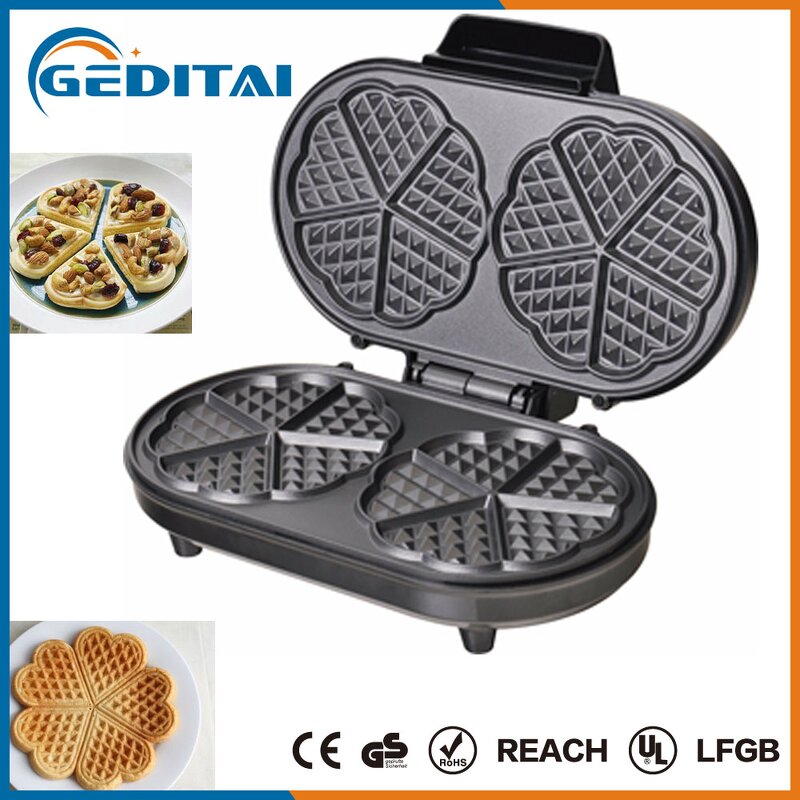 Waffle Maker Manufacturer - OEM/ODM 2 Slice Electric Flower Shape Waffle Maker