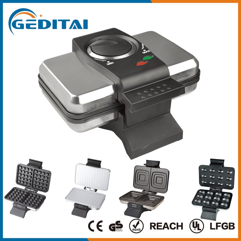Sandwich Maker Manufacturer - OEM/ODM Detachable Plates Waffle Nutty Maker