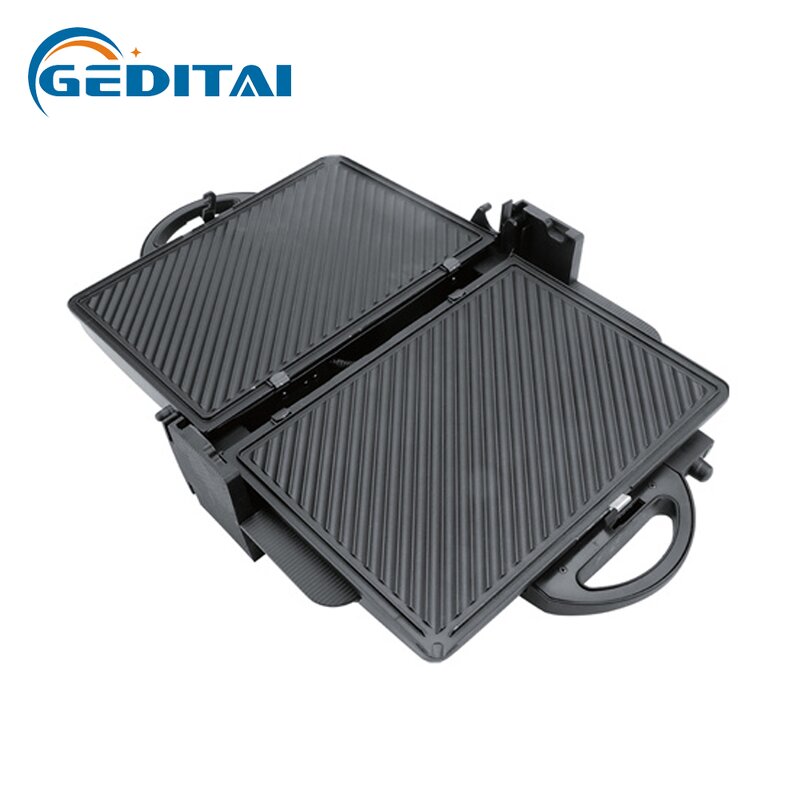 Panini Press Grill Manufacturer - OEM/ODM Detachable Plate Two Side 180 Degree Open
