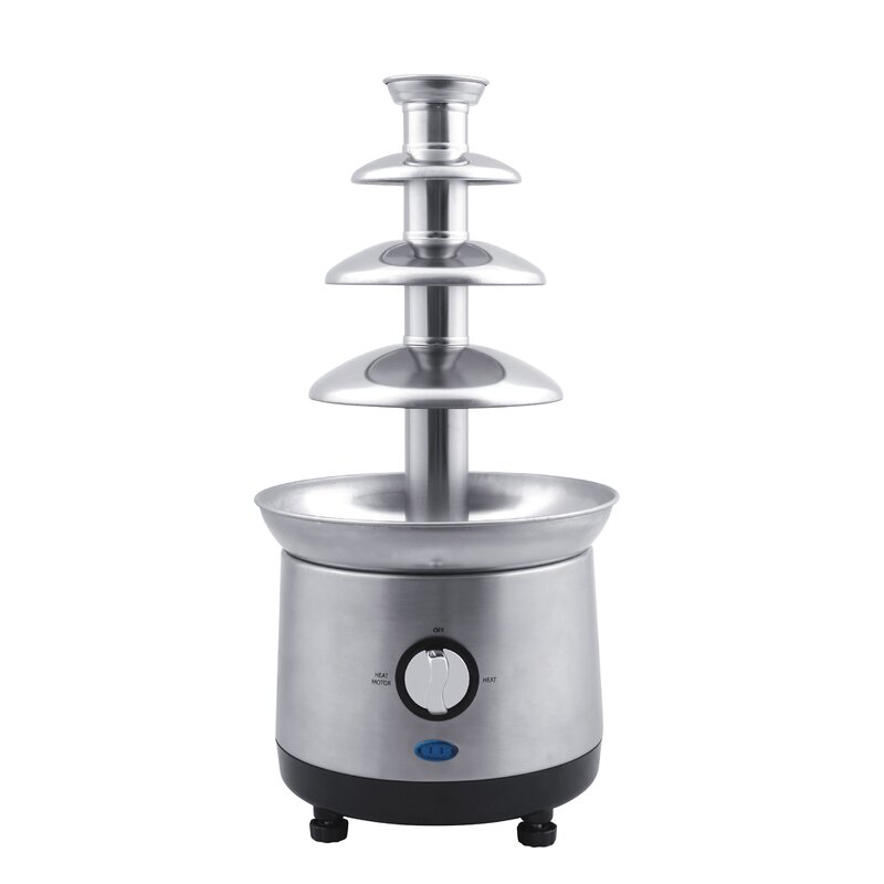 Chocolate Fountain Manufacturer - OEM/ODM Commercial 4 Tiers Stainless Steel Fountain