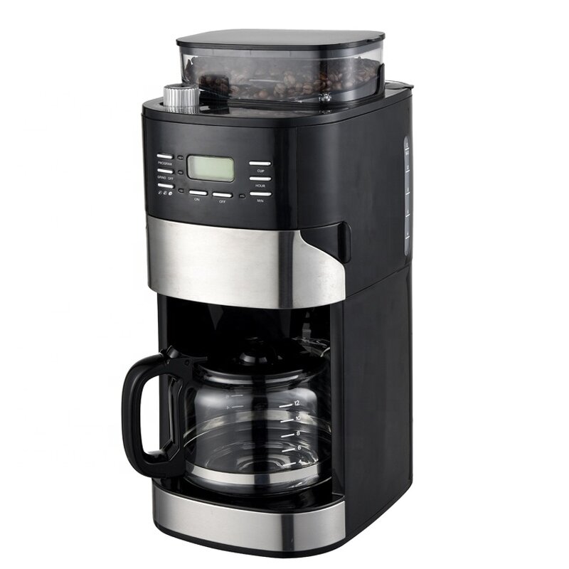 Coffee Maker Machine Manufacturer - OEM/ODM Digital with Coffee Bean Grinder 2 in 1