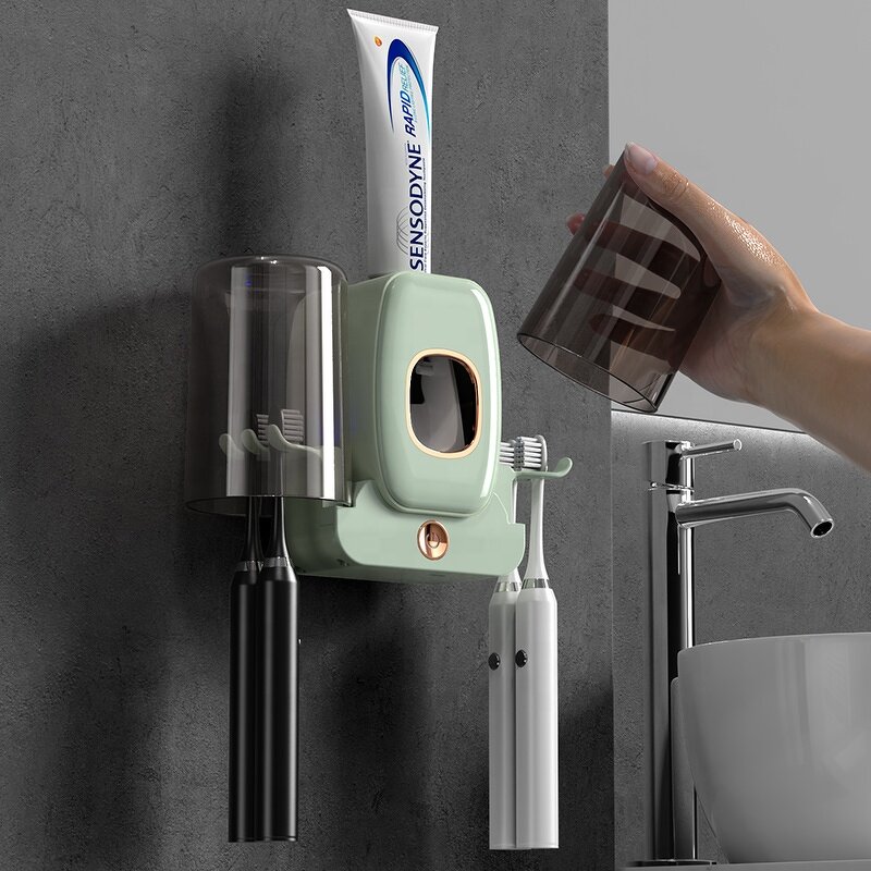 Toothbrush Holder Manufacturer - OEM/ODM Wall-Mounted UV Sterilizer Toothpaste Dispenser