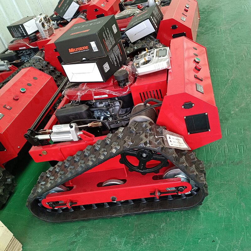 RC Gasoline Lawn Mower Supplier - 7.5hp with Tracks Remote Control