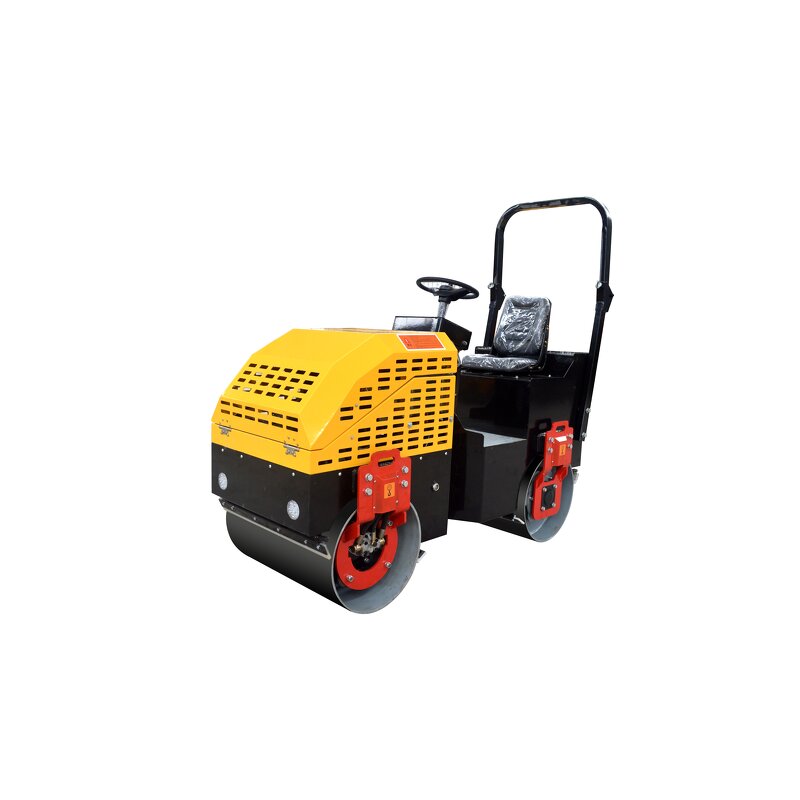 Construction Vibratory Roller Factory - 1.5 Ton Double Drums Driving Compactor
