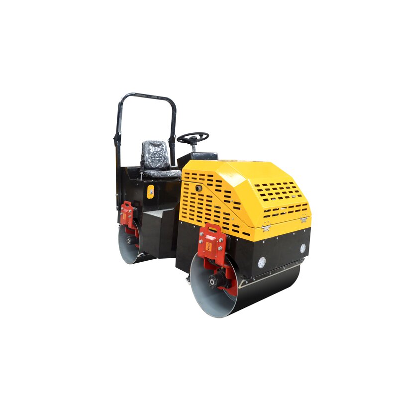 Construction Vibratory Roller Factory - 1.5 Ton Double Drums Driving Compactor