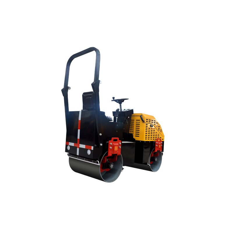 Construction Vibratory Roller Factory - 1.5 Ton Double Drums Driving Compactor