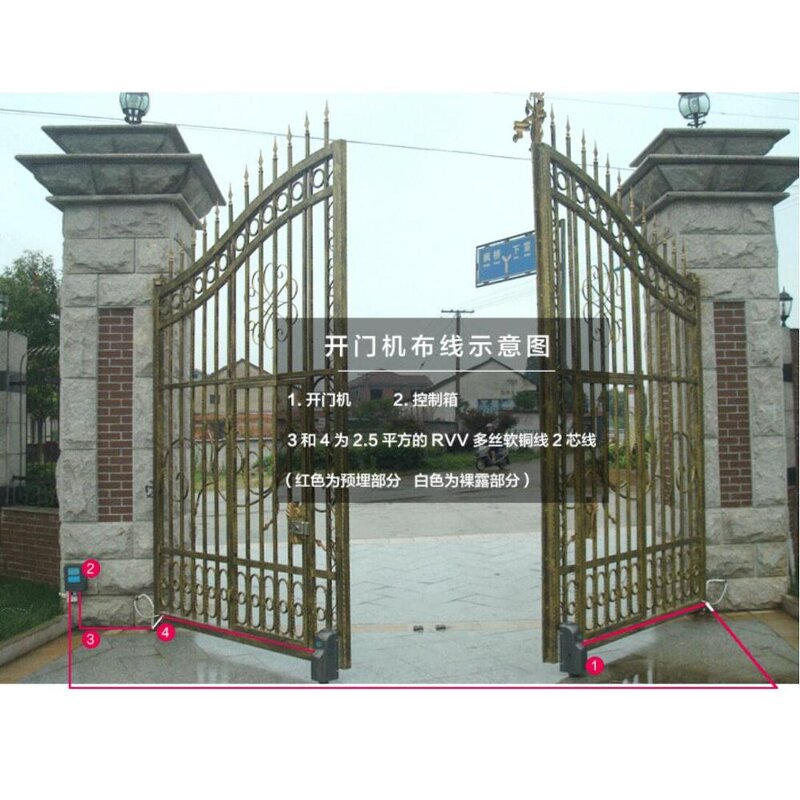 Electric Sliding Gate Operator Supplier - 24V Remote Control with Swing Roller