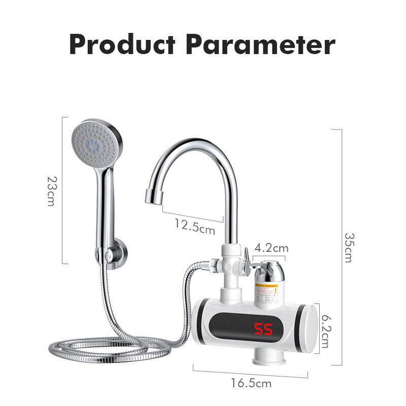 Water Tap Heater Manufacturer - Wholesale Kitchen 3000w Instant Electric Heating Faucet
