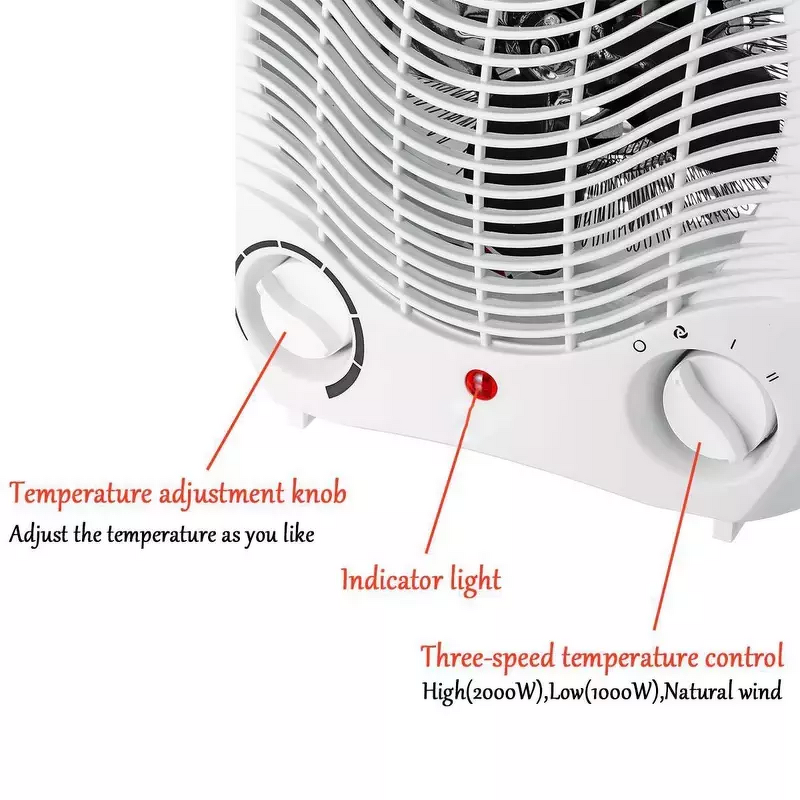 Electric Heater Manufacturer - Wholesale 2000w Winter Air Fan Convection Home Heater