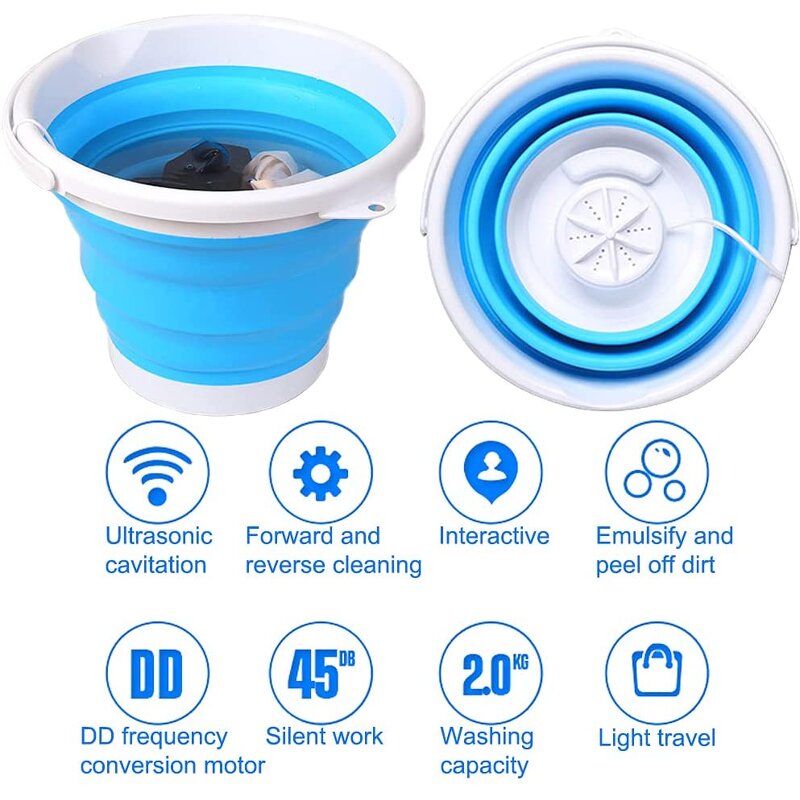 Washing Machine Manufacturer - OEM/ODM 24w Foldable USB Charging Portable 10L Foldable