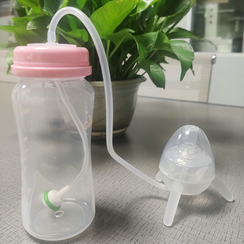 Baby Drinking Bottle Manufacturer - OEM/ODM 300ml Food Grade BPA Free Long Tube Straw
