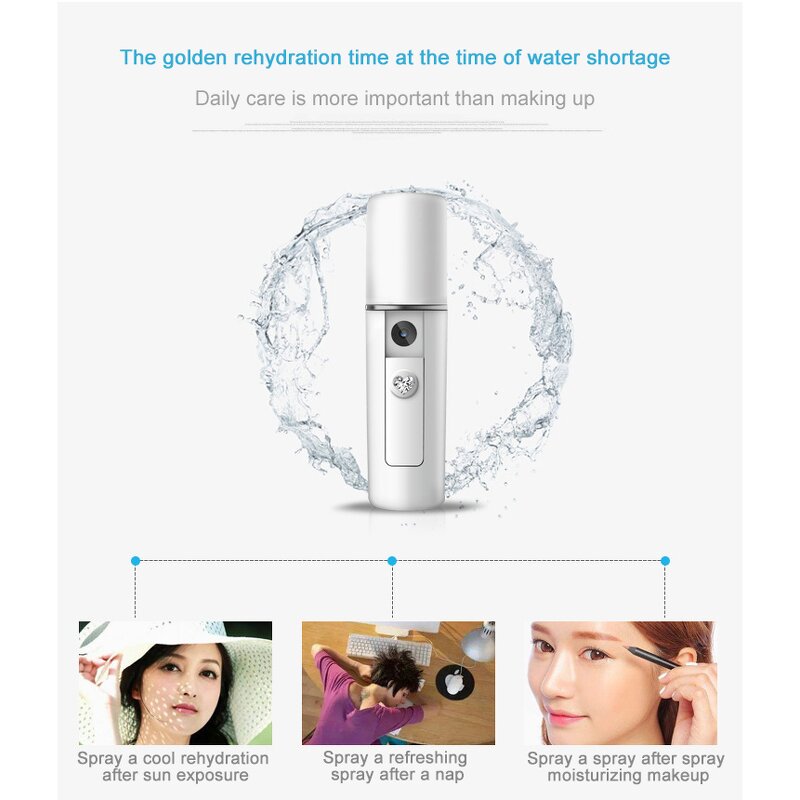 Facial Mist Spray Manufacturer - OEM/ODM 2022 Mini Nano Atomization Replenishing Instrument