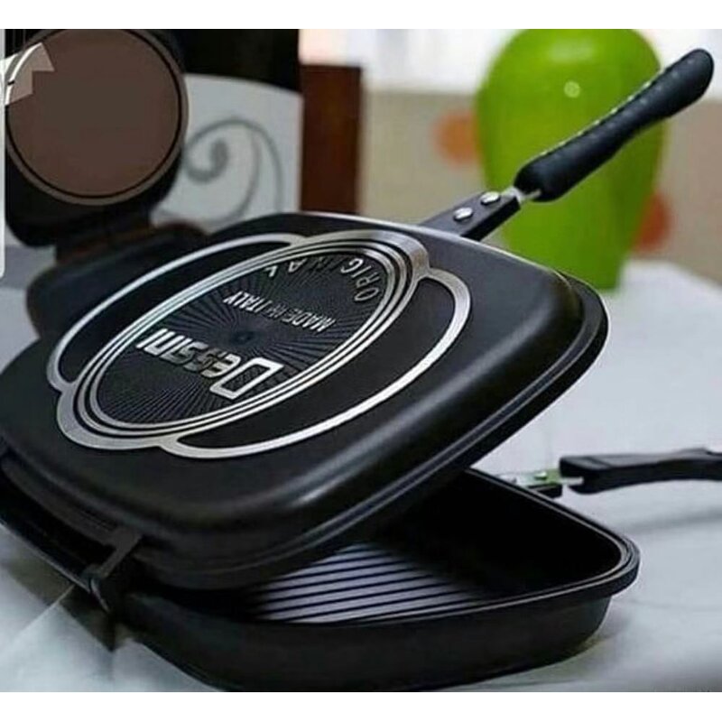 Grill Frying Skillet Manufacturer - OEM/ODM Nonstick Portable Double Side Grill Pan