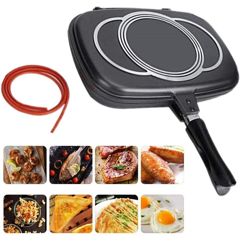 Frying Pan Manufacturer - OEM/ODM Nonstick Aluminum 36cm Double Fry Pan