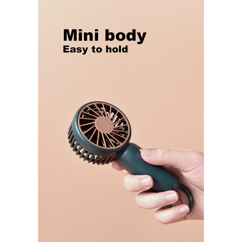 Handheld Fan Manufacturer - OEM/ODM 3 Speed Quiet USB Rechargeable Mini Portable Fan