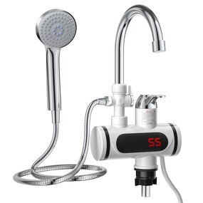 Hot Water Tap Manufacturer - OEM/ODM 3000w Instant Electric Heated Faucet with Shower