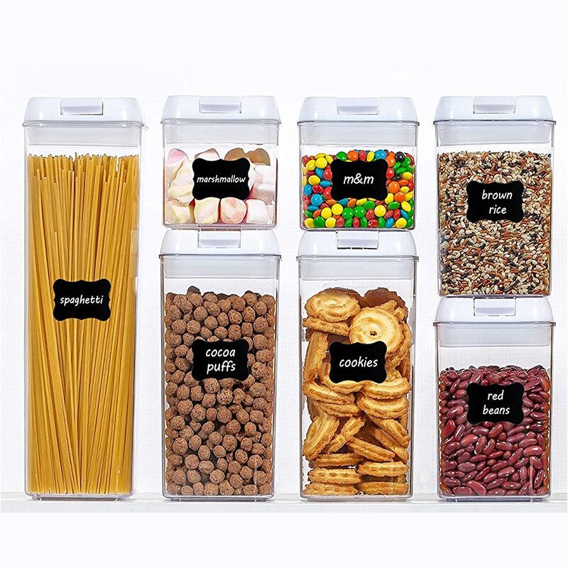 Rice Storage Container Manufacturer - OEM/ODM Stackable BPA Free Black Plastic Set